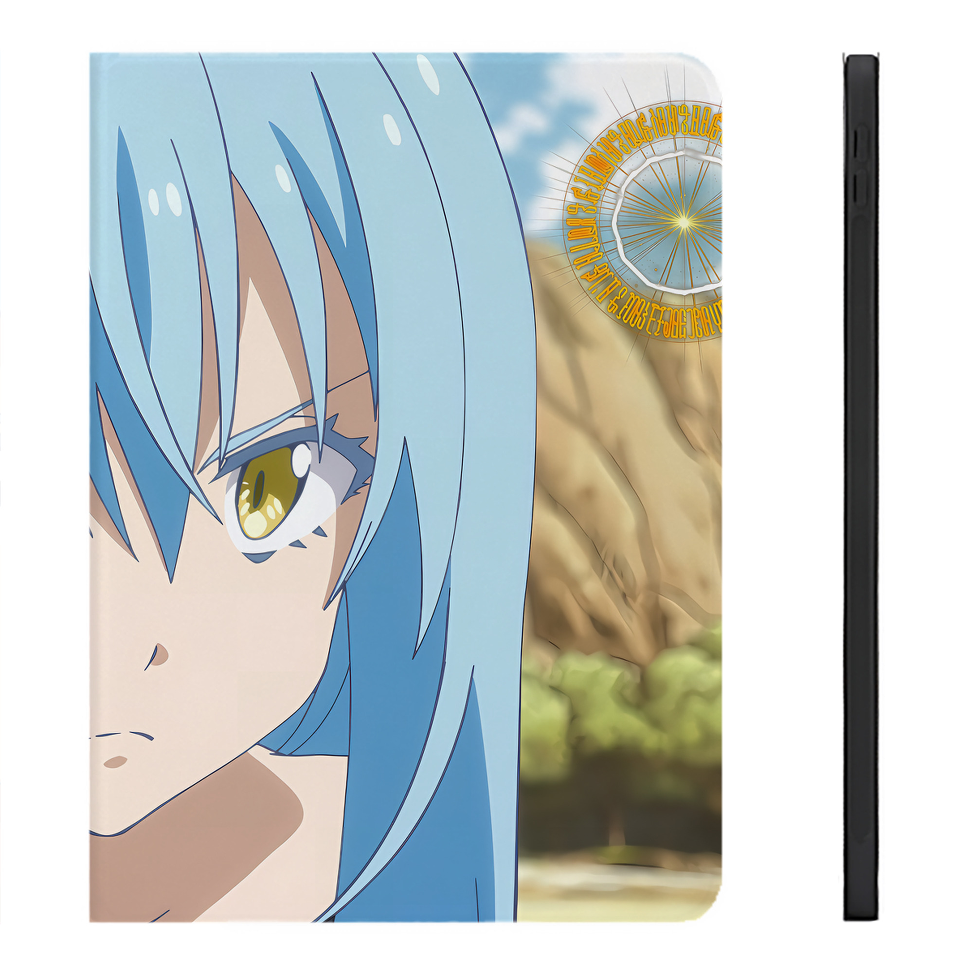 （画像用） 転スラ Regarding Reincarnated to Slime IPadケース ペンホルダー付き ブックスタイルデザイン